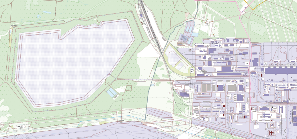fragment mapy elektrowni bełchatów