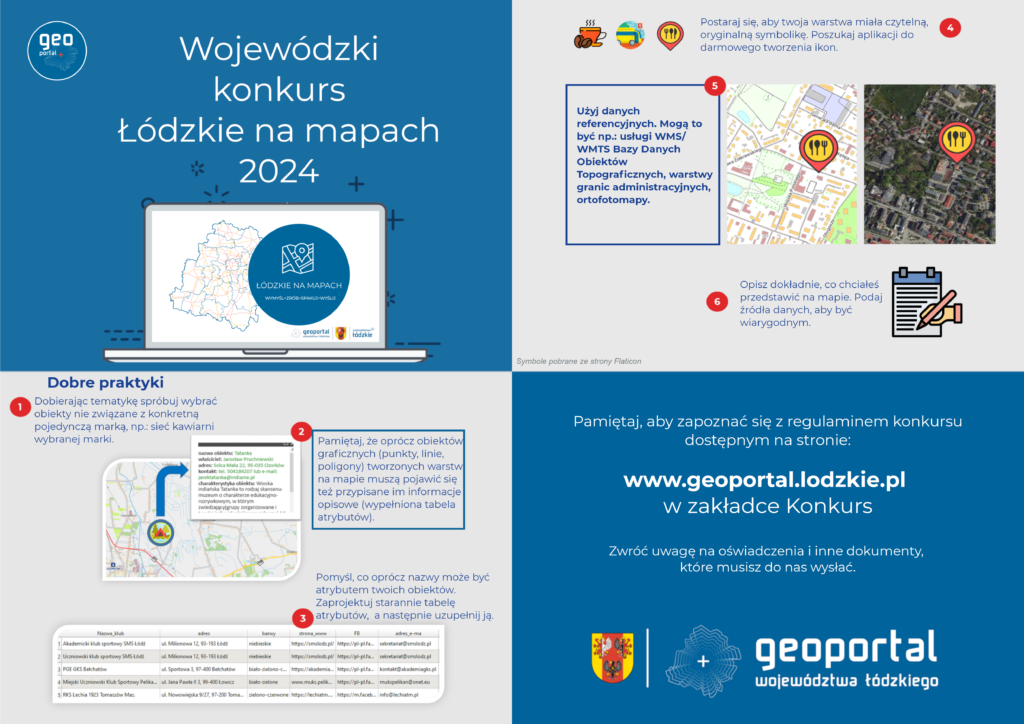 baner informacyjny Konkurs Łódzkie na mapach 2024